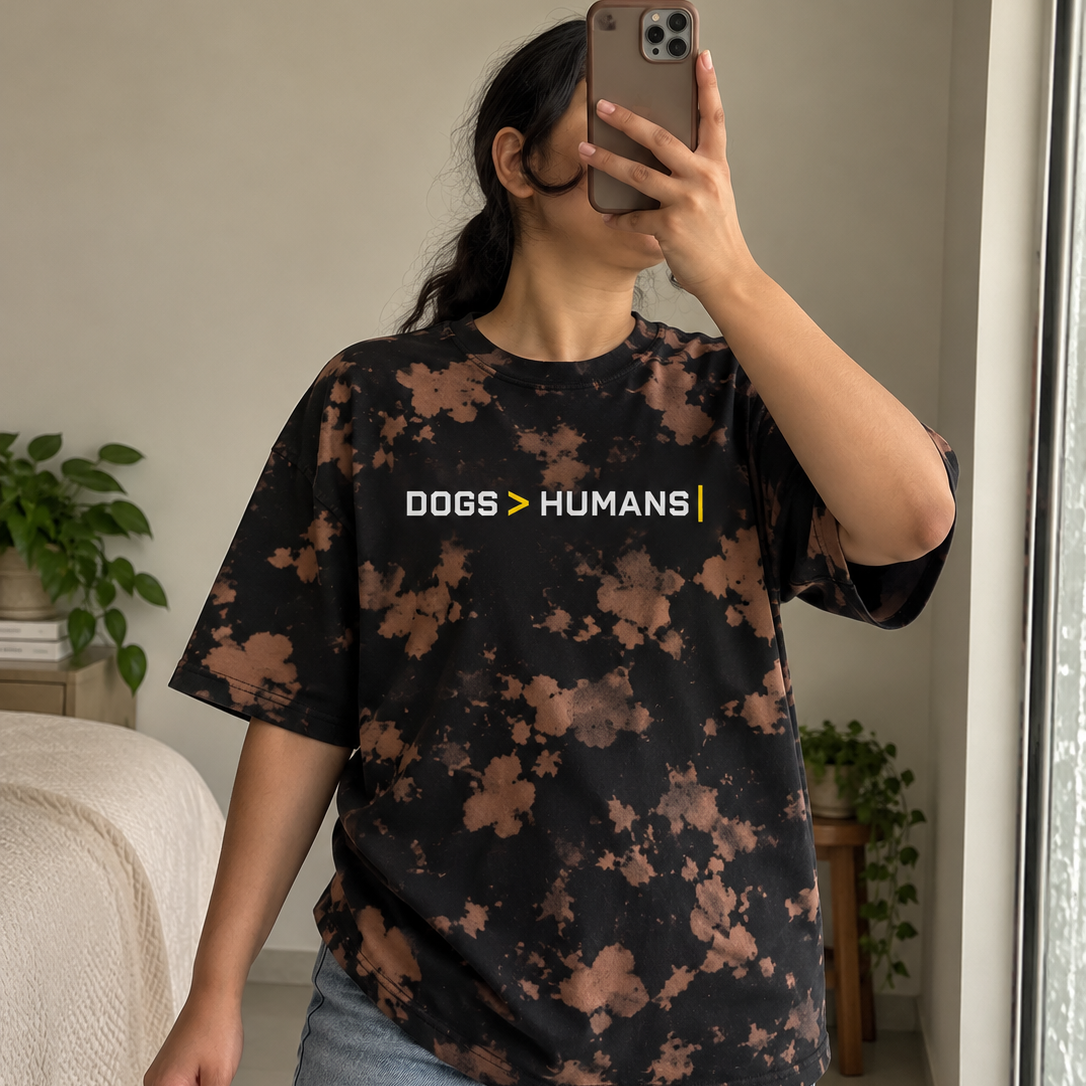 Dogs > Humans Tie Dye Unisex